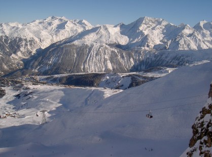 Panorama from the Saulire on the Téléphérique